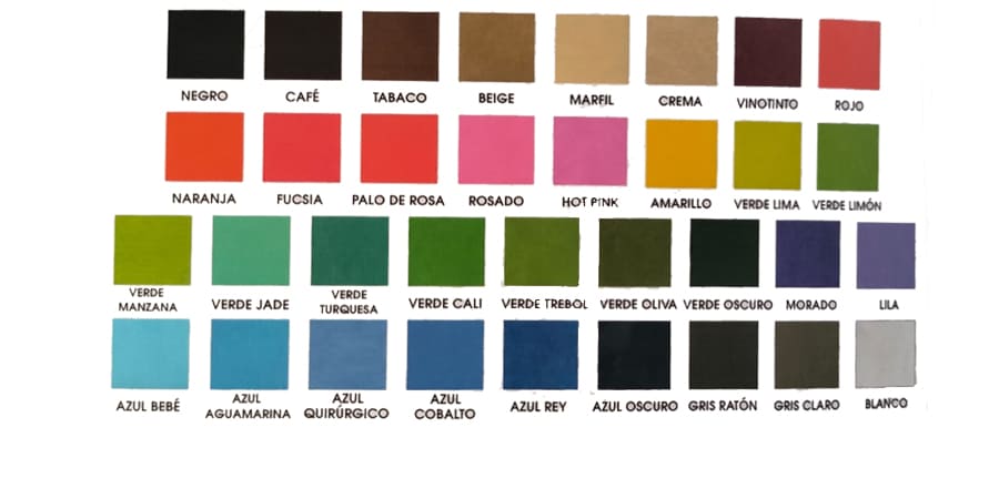 Colores Disponibles